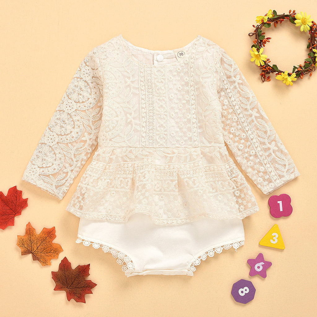 Delicate Lace Baby Jumpsuit