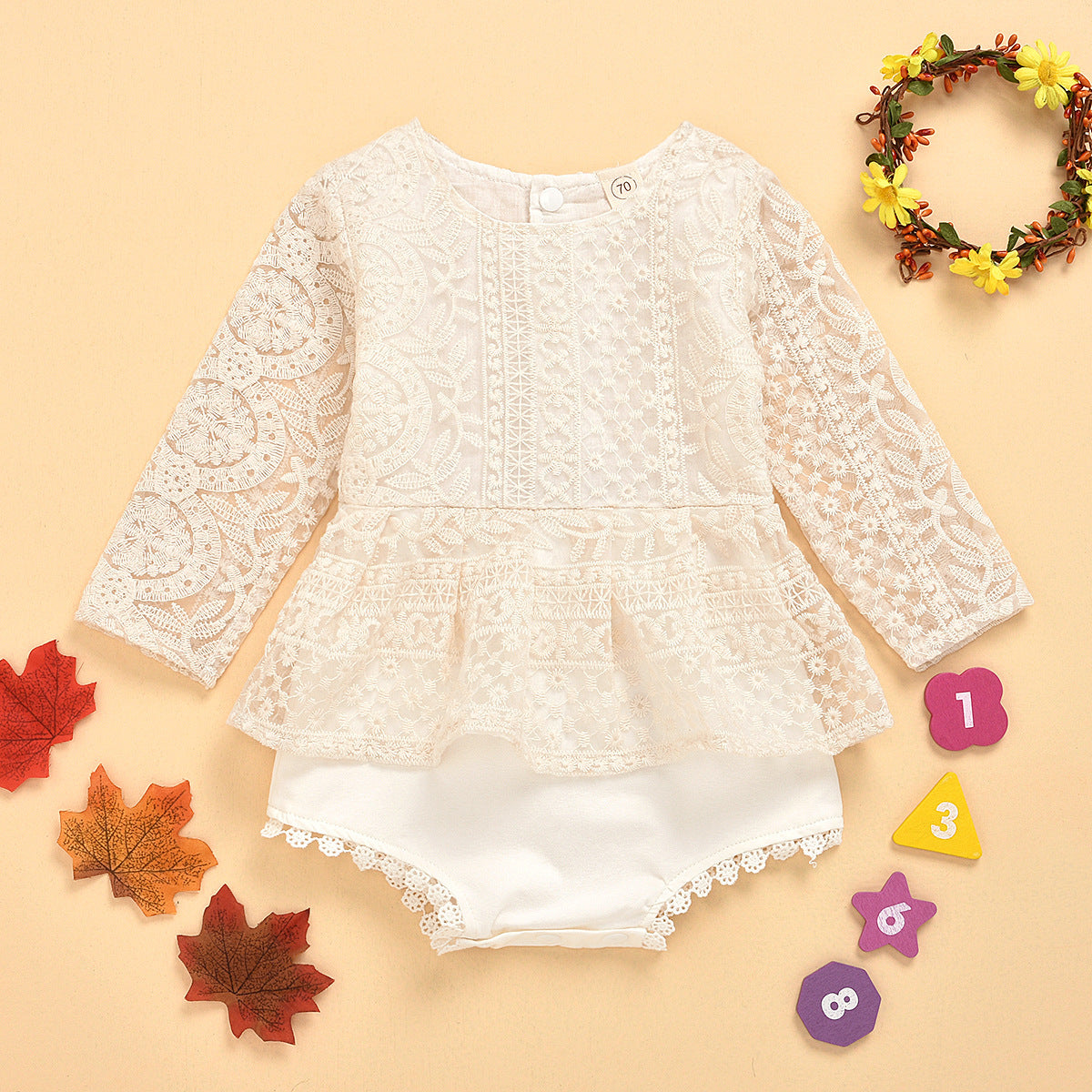 Delicate Lace Baby Jumpsuit