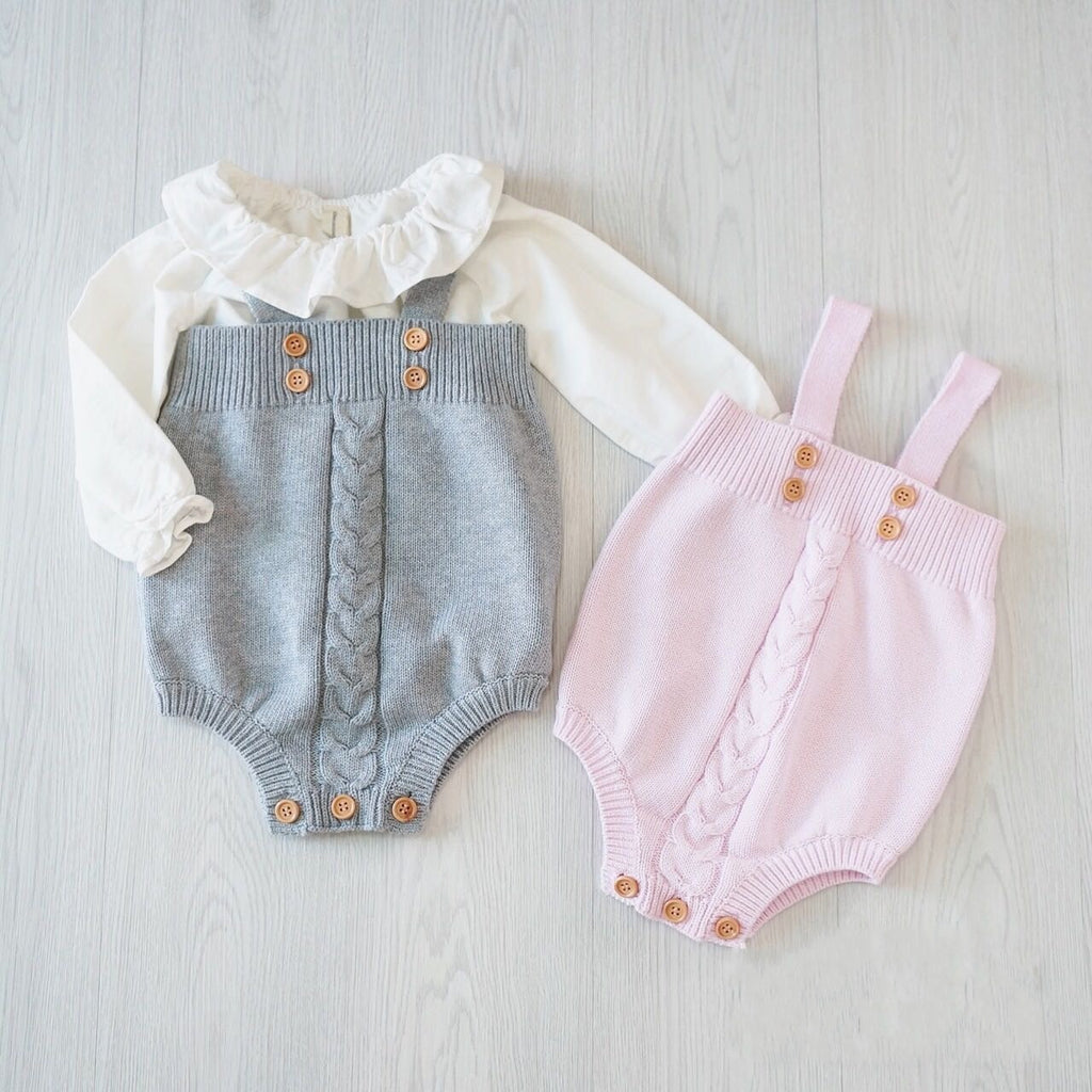 Hand-Knitted Baby Onesie