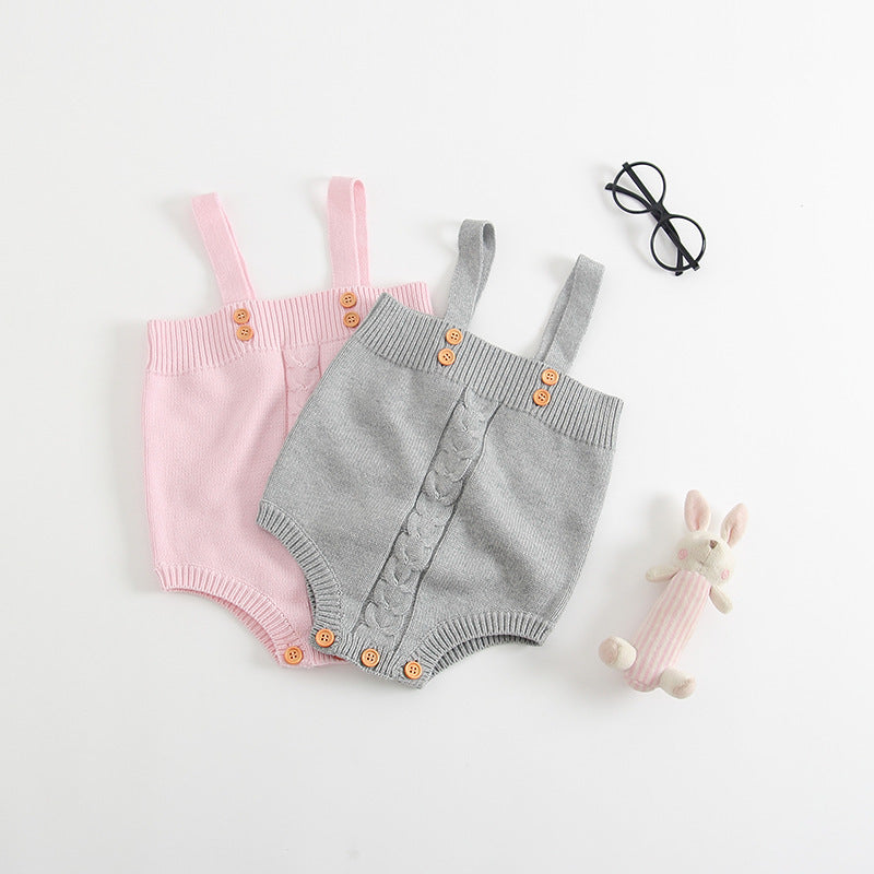 Hand-Knitted Baby Onesie