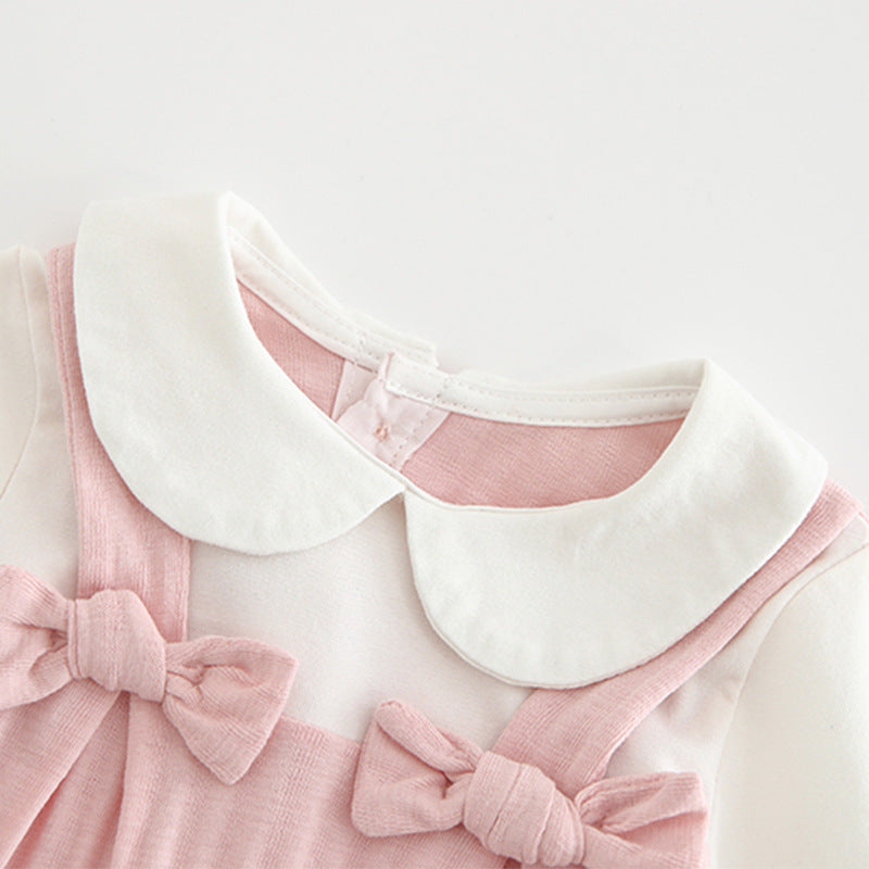 Sweet Embroidered Baby Jumpsuit