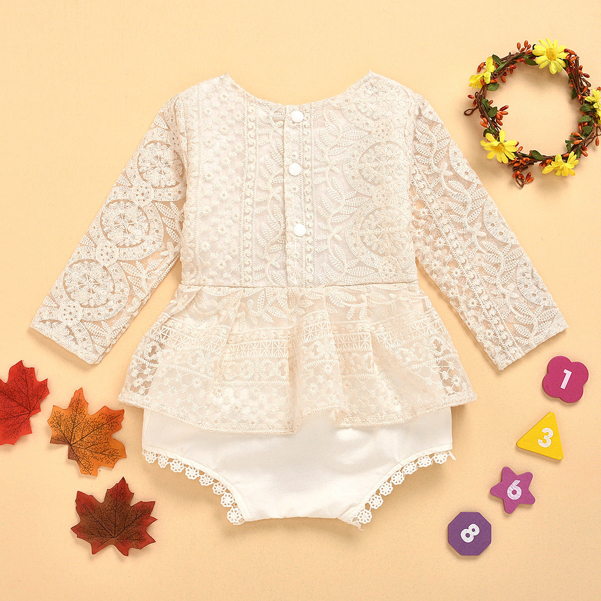 Delicate Lace Baby Jumpsuit